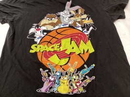 Space Jam VTG Style 90s Tune Squad Looney Tunes T Shirt Unisex Black T Shirt Med - £9.31 GBP