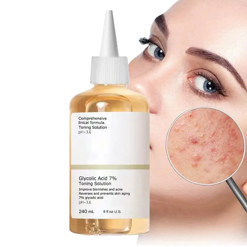 240ml The Glycolic Acid 7% Toning Solution Repairing Facial B Nourishing Gentle  - £26.99 GBP