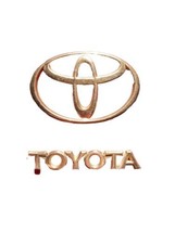 92 93 94 95 96 Toyota Camry Le Rear Lid Emblem Logo Badge Symbol Used Oem Gold - $21.59