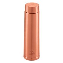 900ml Pure Copper Tower Water Bottle for Health Benefits, Yoga and Running - $25.24