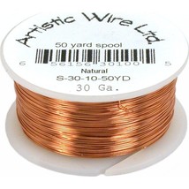 Copper Beading Wire Wrapping Jewelry Parts 30ga 50yds - £9.55 GBP