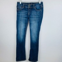 Ariya Juniors Womens 7/8 Slim Boot Flap Back Pocketed Jeans - £13.80 GBP