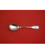 Fiddle Thread 800 German Silver Ice Cream Spoon w/Crest 5 3/4&quot; - $114.52 CAD