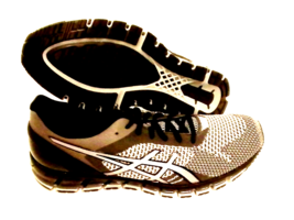 Asics men&#39;s gel quantum 360 knit running shoes mid grey carbon black size 11.5  - £151.59 GBP