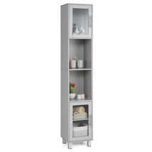 71&quot; Tall Tower Bathroom Storage Cabinet Organizer Display Shelves Bedroo... - $136.79