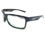 REVO Gafas de Sol RE 1027 05 CRAWLER Cuadrado Negro con Azul Lentes Espe... - $74.22