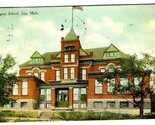 Washington Public School Postcard Chandler Heights  Soo Michigan 1912 - £9.29 GBP