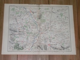 1888 Original Antique MALTE-BRUN Map Of Hanover Hannover Hildesheim Germany - £13.45 GBP