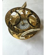NauticalMart Brass Round Sundial Compass  - £33.47 GBP