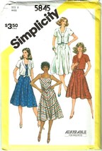 Simplicity Sewing Pattern 5845 Miss Sundress Jacket Size 8 - £7.17 GBP