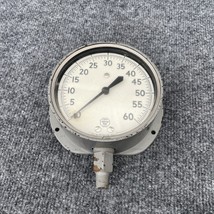 ACCO  4-1/2&quot; Dial 0 - 60 PSI 1/4&quot;  Helicoid Gage Bottom Mount Used - €30,65 EUR