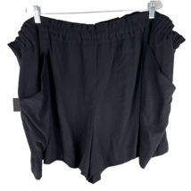 Simply Vera Wang Womens Shorts 4X Black Pockets Elastic Waist New - $25.00