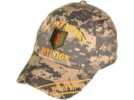 United States Army 1st Infantry Division Digital Camouflage Military Cap Hat - £9.47 GBP