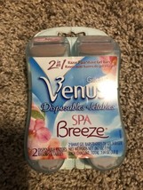 Gillette Venus Spa Breeze 2-in-1 Disposable Razors Plus Shave Gel Bars -... - £9.74 GBP