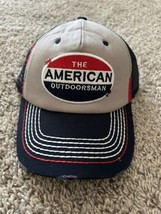 The American Outdoorsman Trucker Hat Cap Adjustable Mesh Blue/Gray  Dist... - $14.01