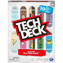 Tech Deck, DLX Pro 10-Pack of Collectible Fingerboards, For Skate Lovers - £11.98 GBP