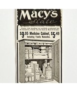 1904 Macy&#39;s Slate Medicine Cabinet Advertisement Furniture Ephemera 8.25... - £10.20 GBP