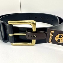 Timberland Men’s Belt Size 34 Black Genuine Leather New - $20.56