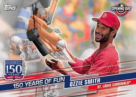 2019 Topps Opening Day 150 Years Of Fun #YOF10 Ozzie Smith St. Louis Cardinals - £0.75 GBP