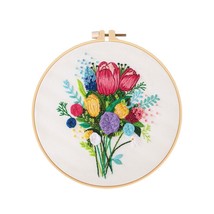 Embroidery Kit For Adults Cross Stitch Starter Kit Includecraft Printed Embroide - £19.76 GBP