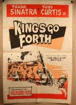 1958 Kings Go Forth Poster Stile Un Frank Sinatra Tony Curtis - £153.86 GBP