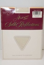 Vintage Hanes Silk Reflections Silky Sheer Control Top Pearl White Ivory C-D Med - £9.45 GBP