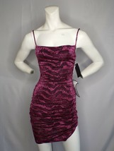 New City Studios Juniors&#39; Animal Burnout Slip Dress Slim Red Sz 1 - MSRP... - €12,99 EUR