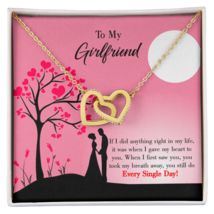 To My Girlfriend I Gave My Heart to You Inseparable Necklace - £45.51 GBP+