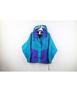 Vtg 90s Columbia Womens Medium Distressed Color Block Hooded Windbreaker... - $1,104.11 MXN