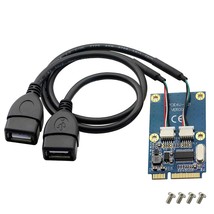 Mini Pci-E To Dual 5 Pin 2 Prots Usb Adapter,Mini Pci Express To 5 Pin 2 Port Fe - £21.67 GBP