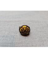 Large Brown Circular Ring, Cage/Caged Design, Size 9 Vintage  - $181.59 MXN