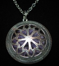 Aromatherapy Essential Oil Diffuser Necklace Locket Pendant 26 inch Chain - £12.14 GBP