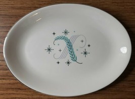 MCM Atomic Canonsburg Pottery Allegheny Ware Skyline 11¾&quot; Platter - £15.94 GBP