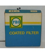 Vintage Pro Coated 55mm 81B Lens Filter Film or Digital with Box and Case - $468.40 MXN