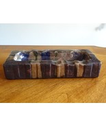 Glazed Pottery Ceramic AshTray Cigarettes Cigars 8&quot;x3.5&quot; Handmade Earthe... - $19.90