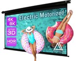 125 Inch Motorized Electric Remote Controlled Drop Down Projector Screen... - $577.99
