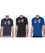 Under Armour Mens American Big Flag Logo USA T-Shirt  - XL &amp; Large - NWT - $33.94 CAD