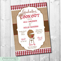 Graduation Party Cookout BBQ Invitation/printable/Digital File/DIY - £11.78 GBP