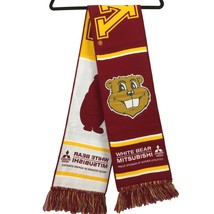 MN Gopher Athletics White Bear Mitsubishi Motors Sponsor Soft Warm Winter Scarf - £19.94 GBP