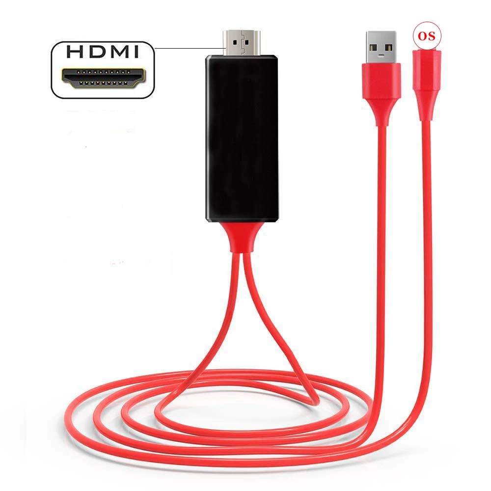 Lightning to HDMI Adapter Cable 1080P Digital AV Sync o &amp; Video Connectors Cord  - £78.53 GBP