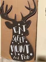 Eat Sleep Hunt and Fish Lodge Sign image 3
