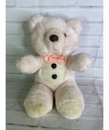 VTG Scarborough Collection Pink Teddy BEAR Plush Stuffed Toy Korea Butto... - £40.73 GBP