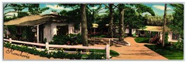 Rancheria Hotel Santa Barbara California CA UNP Bifold Folding Linen Postcard W5 - £3.16 GBP