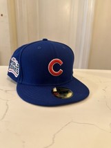 Mlb Chicago Cubs New Era 59 Fifty 2016 World Ser Fitted Mens Hat Sz 8 New Blue - $24.75
