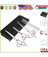Complete 4-Piece Cat &amp; Dog Grooming Kit - Curved &amp; Thinning Scissors Inc... - $26.56 CAD