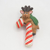 Brooch Pin Christmas Reindeer Candy Cane - £11.67 GBP
