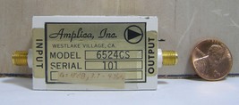 AMPLICA INC MODEL: 6524CS AMPLIFIER S/N:101 COLOR:SILVER SMA 18dB 3.7-4.... - $551.60 MXN