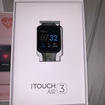 iTouch Air 3 Smartwatch Fitness Tracker: Black With Camo Strap. New. - £47.80 GBP