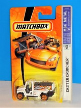 Matchbox 2006 MBX Metal #43 Critter Cruncher Foam Fire Truck White - £2.37 GBP