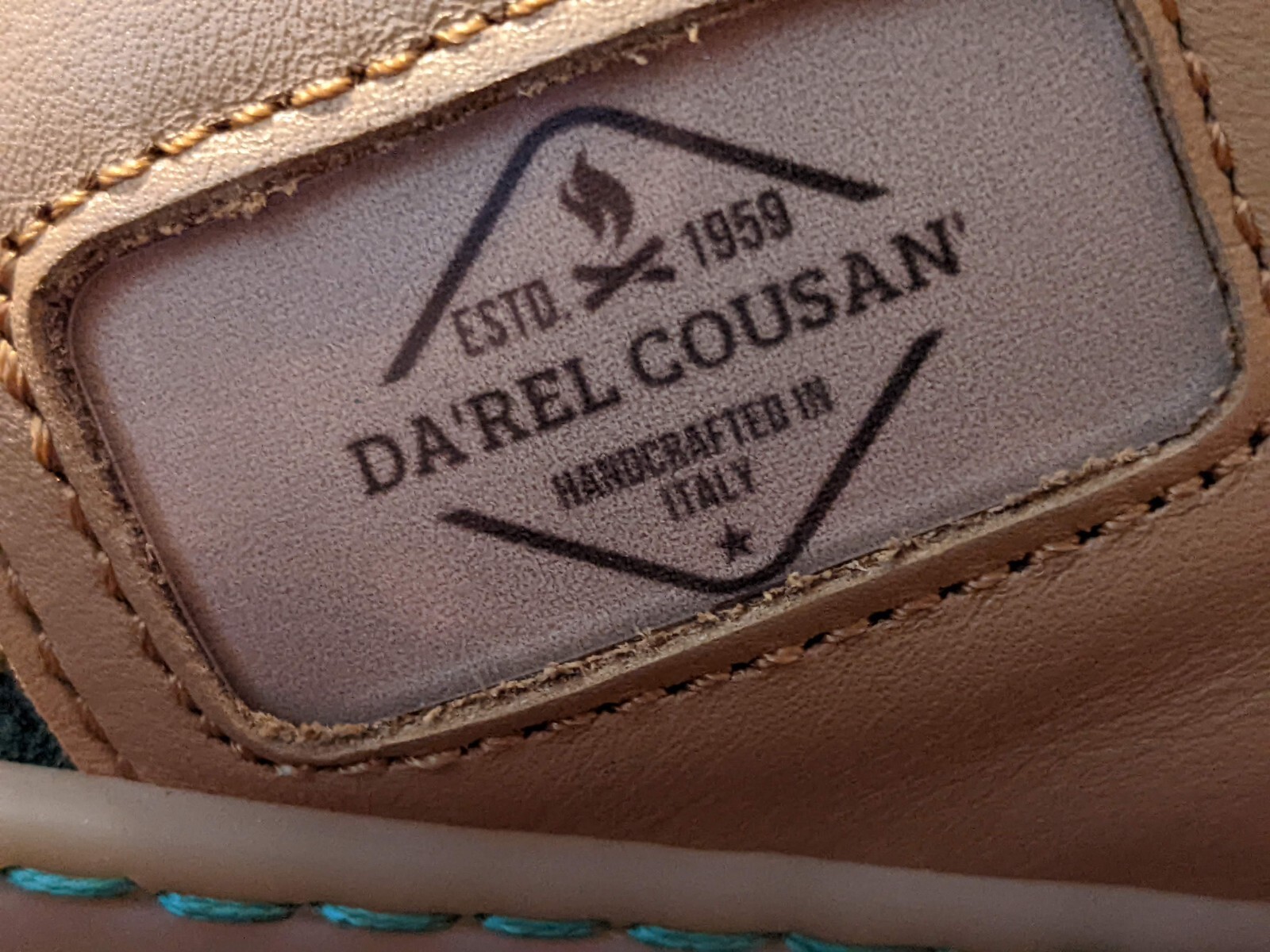 Darel Cousan Edizione Limitata ON1478 Scarpe da Uomo Italia Verde Marrone Pelle Item image 8